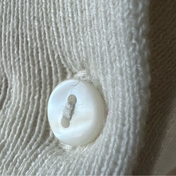 LOFT button down cotton crew neck striped cardigan size small NWT - Picture 3 of 7